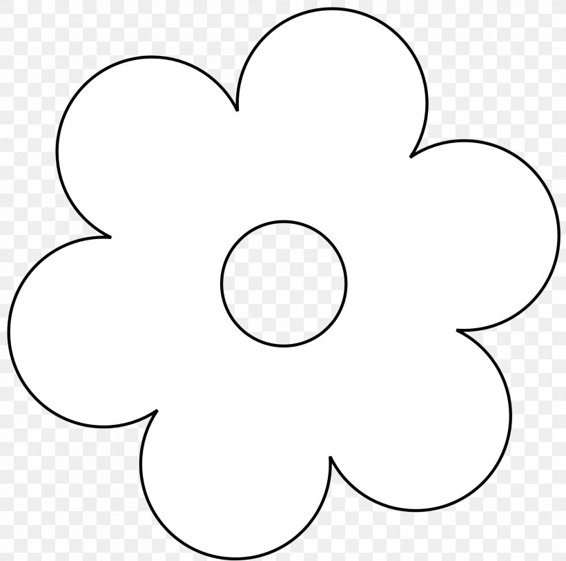 Black And White Flower Drawing Clip Art, PNG, 1979x1962px, Black And White, Area, Artwork, Black, Drawing Download Free
