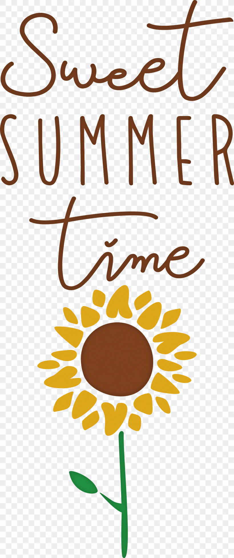 Sweet Summer Time Summer, PNG, 1260x3000px, Summer, Ascii Art, Cartoon, Communication Design, Floral Design Download Free
