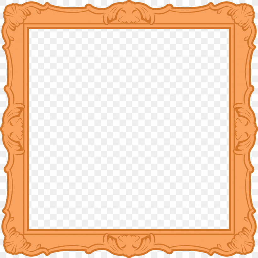 Wood Frame, PNG, 3000x3000px, Wood Frame, Orange, Picture Frame, Rectangle Download Free