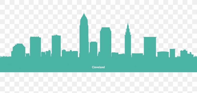 Cleveland Vector Graphics Silhouette Illustration Image, PNG, 1174x555px, Cleveland, Brand, City, Daytime, Drawing Download Free