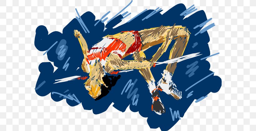 High Jump At The Olympics T-shirt Jumping Clip Art, PNG, 600x420px, High Jump At The Olympics, Art, Athlete, Dick Fosbury, Fictional Character Download Free