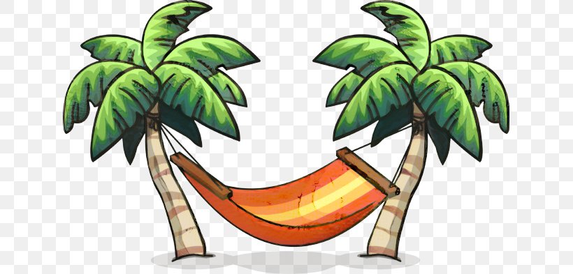 Clip Art Hammock Vector Graphics Palm Trees, PNG, 639x393px, Hammock, Arecales, Coconut, Istock, Leaf Download Free