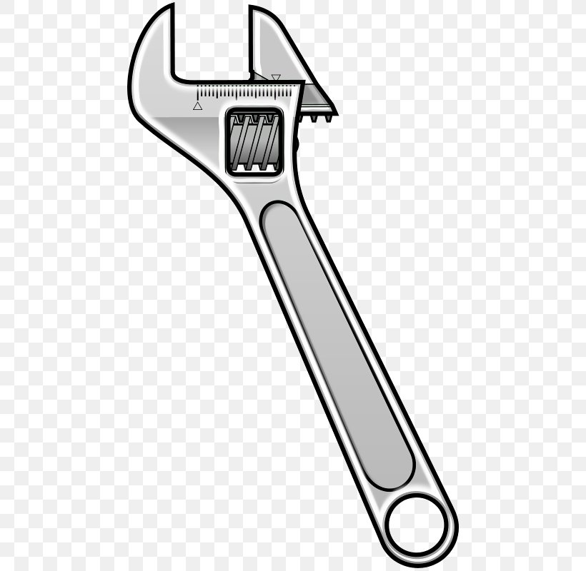 Spanners Adjustable Spanner Vector Graphics Clip Art, PNG, 464x800px, Spanners, Adjustable Spanner, Black And White, Crescent, Drawing Download Free