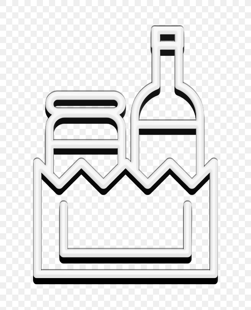 Condiments Inside A Grocery Paper Bag Icon Grocery Icon Food Icon, PNG, 724x1010px, Grocery Icon, Food Icon, Geometry, Line, Line Art Download Free