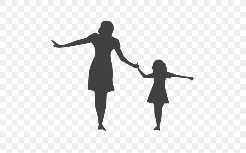 Silhouette Child Mother Woman Photography, PNG, 512x512px, Silhouette, Adoption, Arm, Black, Black And White Download Free