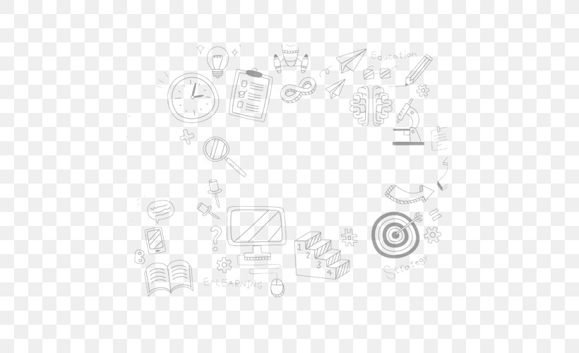 Student School Learning Drawing, PNG, 500x500px, Student, Black And White, Brand, Chemical Element, Computer Network Download Free