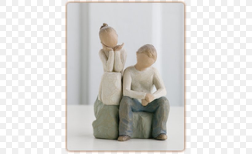 Willow Tree Sibling Sister Figurine Brother, PNG, 500x500px, Willow Tree, Brother, Child, Family, Figurine Download Free