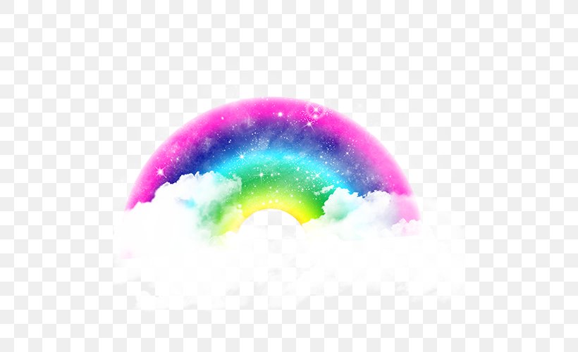 Rainbow Cloud Color Wallpaper, PNG, 500x500px, Rainbow, Cloud, Cloud Iridescence, Color, Cuteness Download Free
