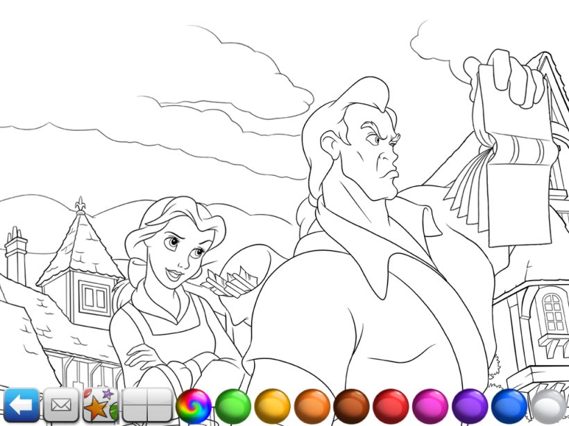 Beauty And The Beast Belle Coloring Book, PNG, 1024x768px, Watercolor, Cartoon, Flower, Frame, Heart Download Free