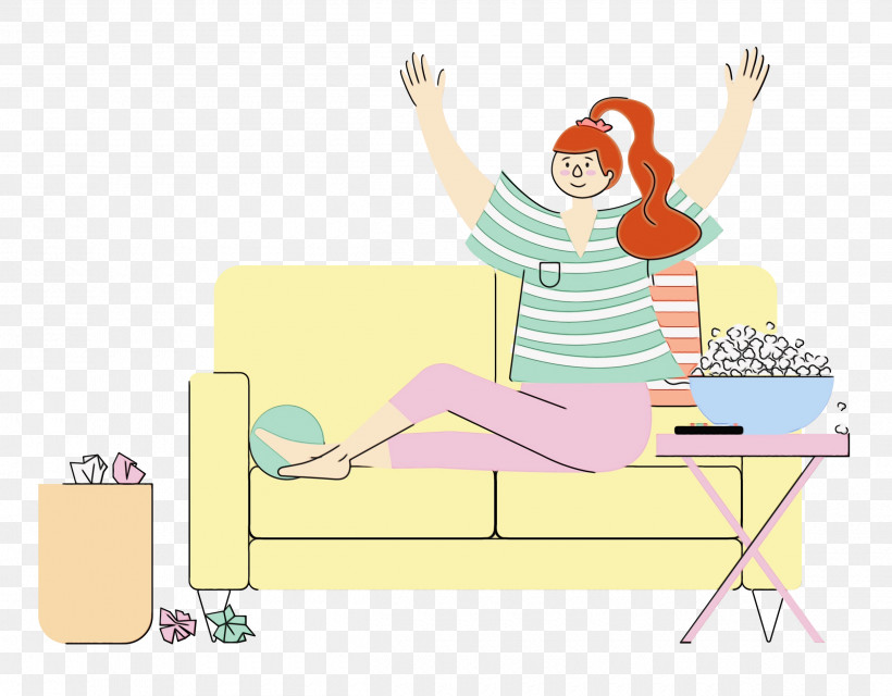 Cartoon Furniture Sitting Joint Happiness, PNG, 2500x1954px, Entertainment, Behavior, Biology, Cartoon, Furniture Download Free