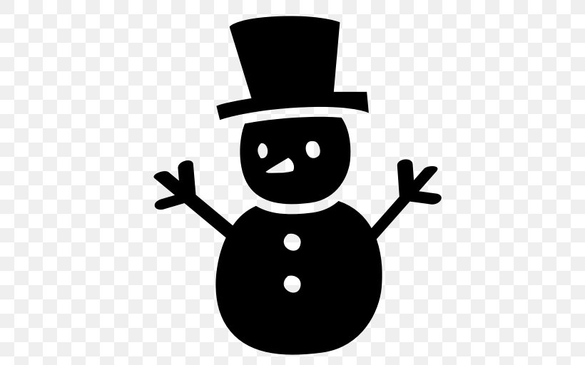 Download Christmas Snowman Vector Png : Christmas Black Snowman With Bonnet And Scarf Vector Snowman Icon ...