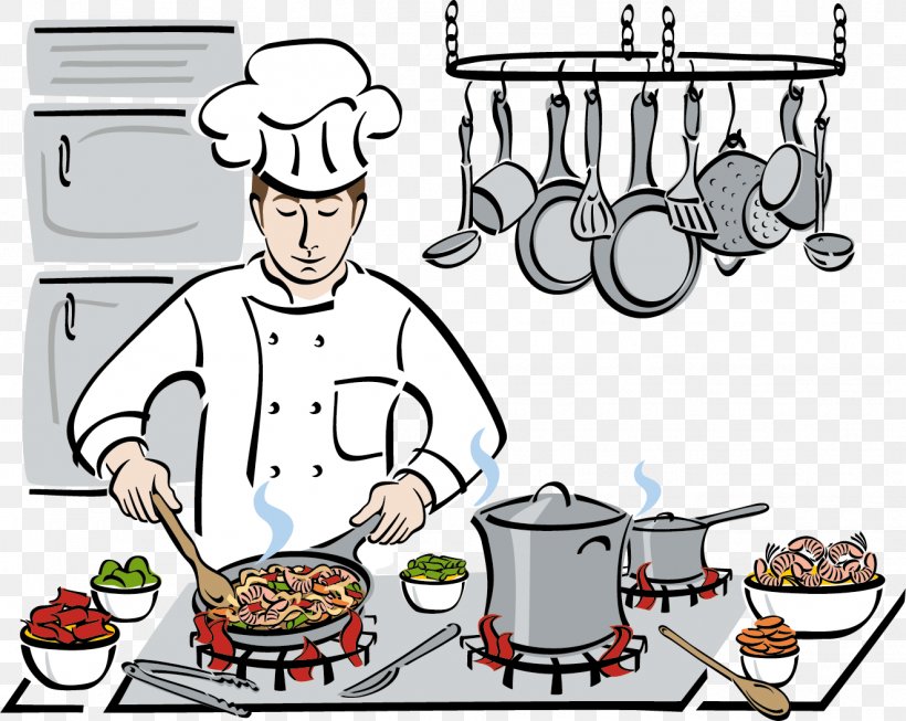Vector Graphics Cooking Chef Clip Art Illustration, PNG, 1324x1055px, Cooking, Cartoon, Chef, Chief Cook, Comfort Food Download Free