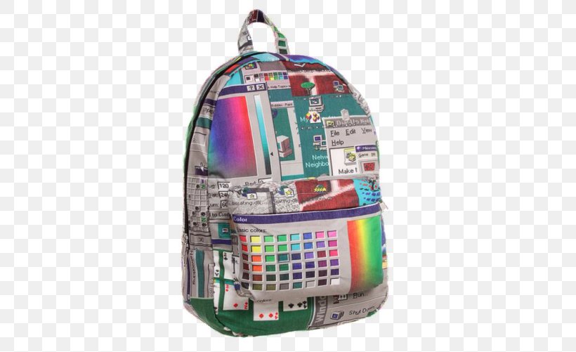 Backpack Bag Vaporwave Aesthetics T-shirt, PNG, 500x501px, Backpack, Aesthetics, Bag, Bellino Leather Mini P3650, Computer Download Free