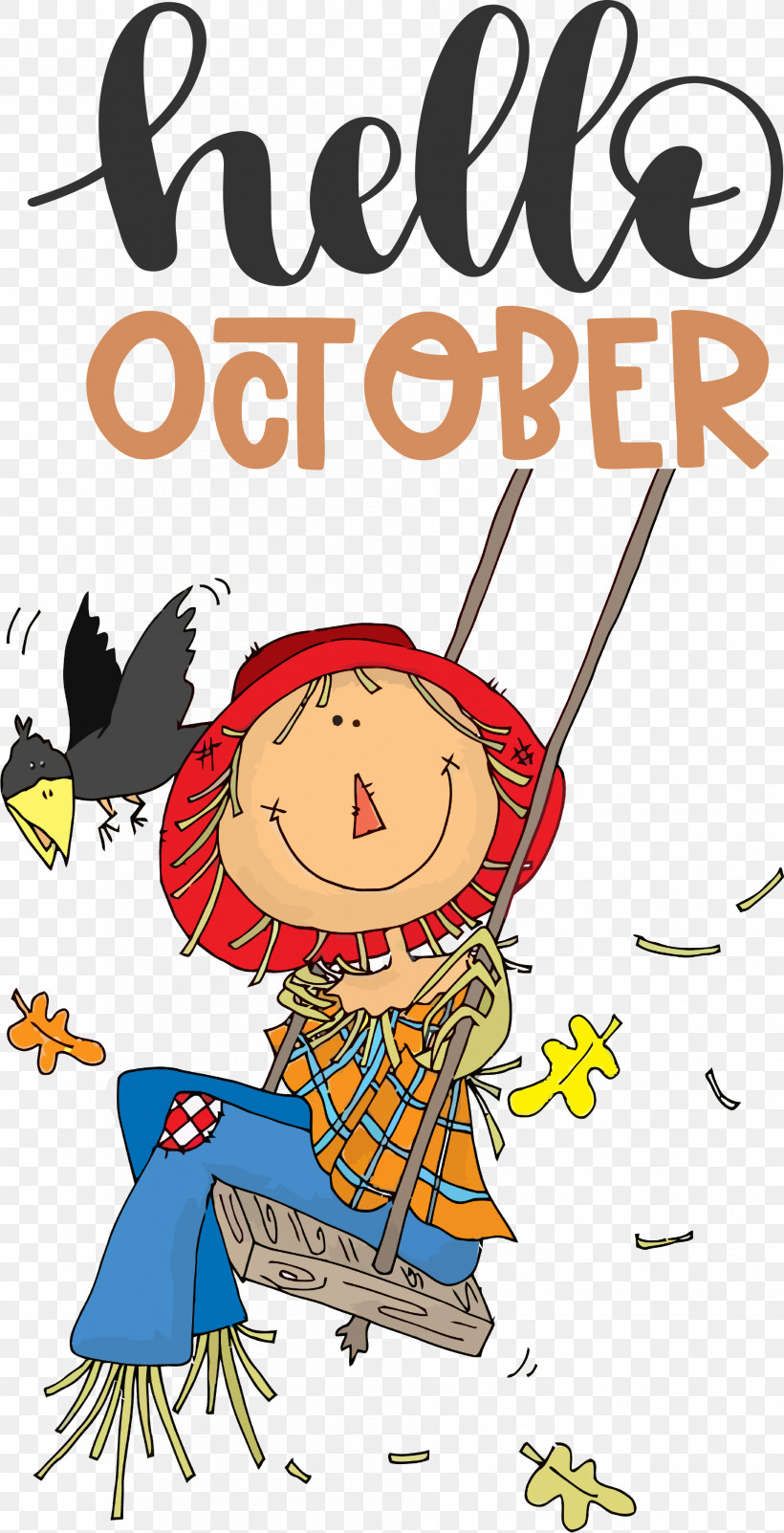 Hello October Autumn, PNG, 1913x3741px, Hello October, Autumn, Cartoon, Drawing, Metrogoldwynmayer Download Free