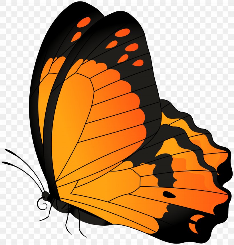Monarch Butterfly Clip Art, PNG, 7620x8000px, Monarch Butterfly, Blue, Brush Footed Butterfly, Brushfooted Butterflies, Butterflies And Moths Download Free