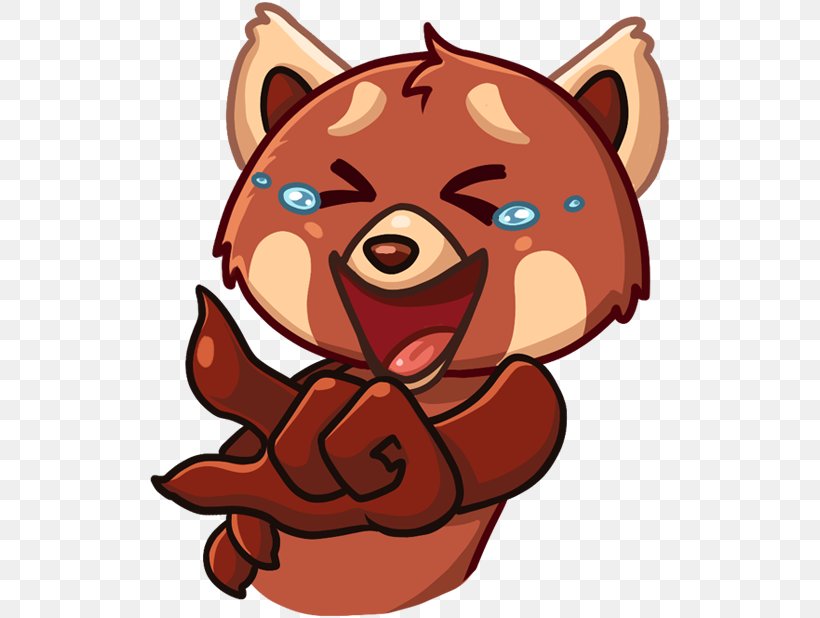 Sticker Telegram Bear Red Panda Giant Panda, PNG, 618x618px, Sticker, Bear, Big Cats, Carnivoran, Cartoon Download Free