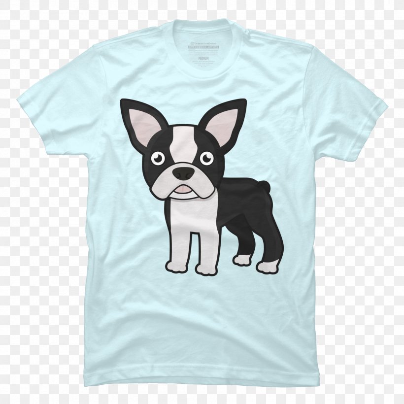 Boston Terrier T-shirt Clothing, PNG, 1800x1800px, Boston Terrier, Black, Bulldog, Cafepress, Carnivoran Download Free