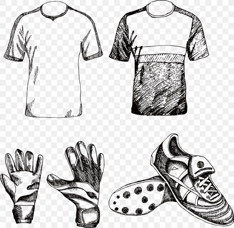 Football Pitch Drawing Illustration, PNG, 1034x1009px, Football, Black, Black And White, Brand, Clothing Download Free