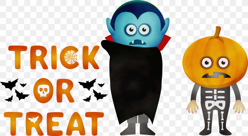 Meter Font Cartoon, PNG, 2999x1656px, Trick Or Treat, Cartoon, Halloween, Meter, Paint Download Free