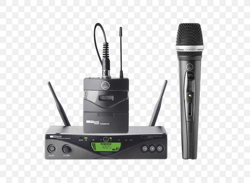 Wireless Microphone AKG WMS 470 AKG Acoustics AKG D5, PNG, 600x600px, Watercolor, Cartoon, Flower, Frame, Heart Download Free
