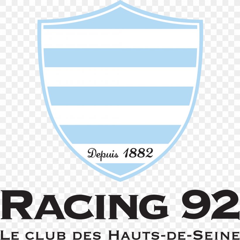Racing 92 Hauts-de-Seine Saracens F.C. RC Toulonnais ASM Clermont Auvergne, PNG, 1000x1000px, Racing 92, Area, Asm Clermont Auvergne, Blue, Brand Download Free