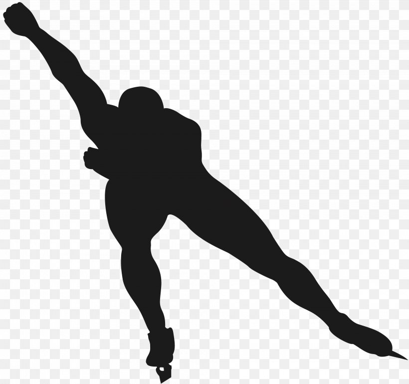 2018 Winter Olympics Ice Skating Figure Skating Speed Skating Silhouette, PNG, 3840x3610px, Ice Skating, Arm, Athlete, Ballet Dancer, Black And White Download Free