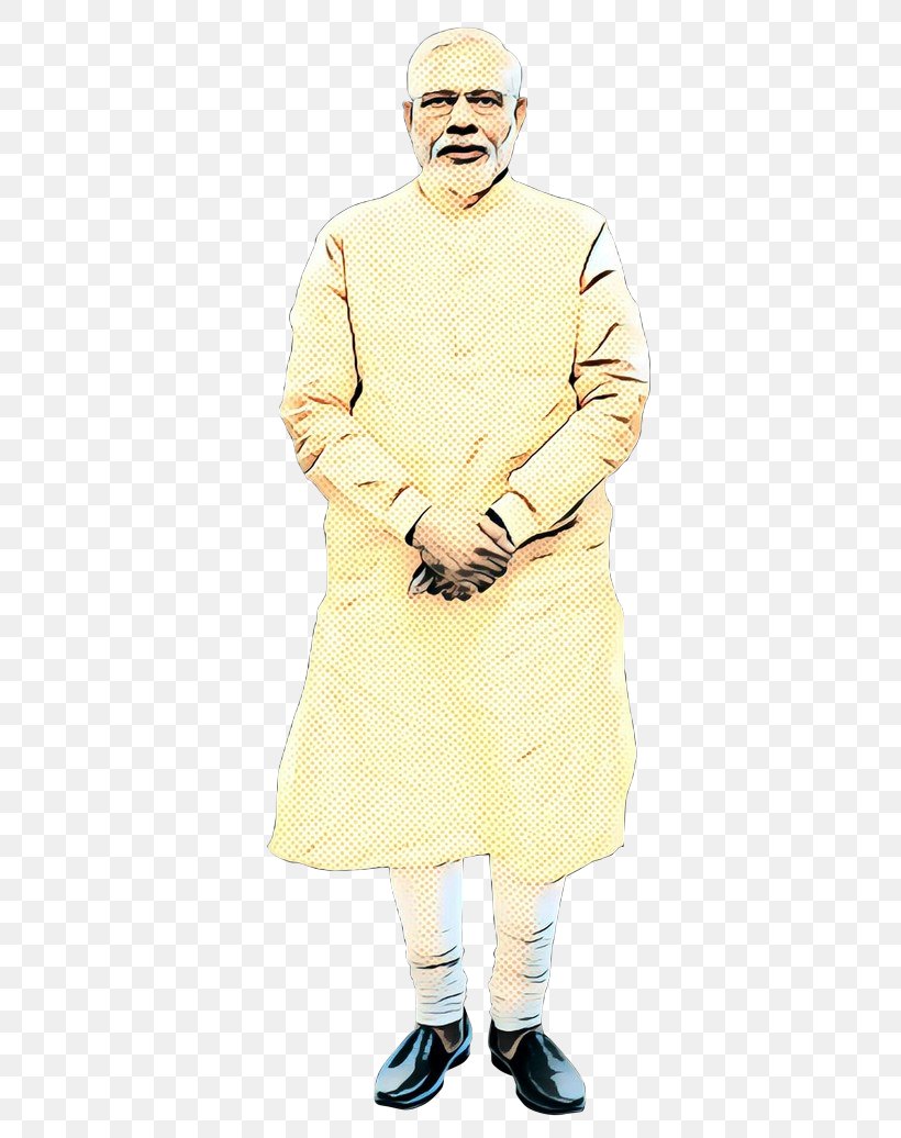 Modi Cartoon, PNG, 500x1036px, Pop Art, Behavior, Beige, Clothing, Coat Download Free