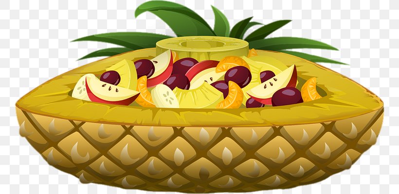 Pineapple Clip Art Salad Image Vegetarian Cuisine, PNG, 760x400px, Pineapple, Ananas, Cuisine, Drawing, Food Download Free