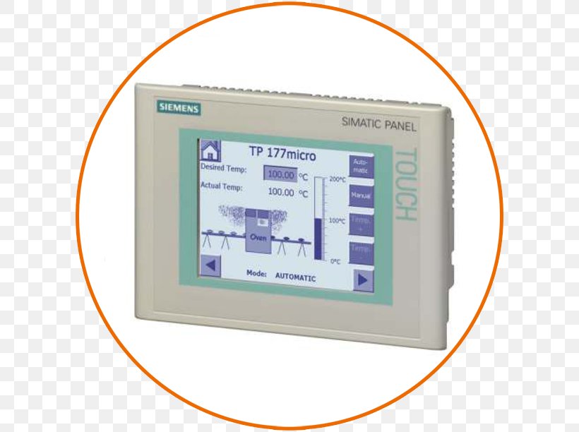 SIMATIC Siemens User Interface Programmable Logic Controllers Touchscreen, PNG, 606x612px, Simatic, Automation, Control System, Electronics, Hardware Download Free