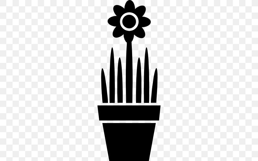 Flower, PNG, 512x512px, Flowerpot, Bathroom, Black And White, Container, Fireplace Download Free