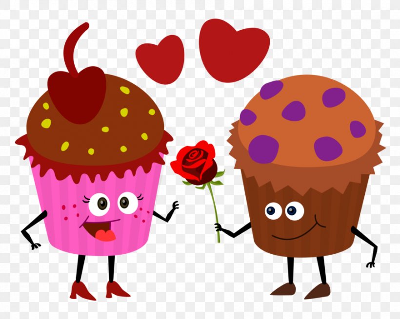 Cupcake Muffin Drawing Valentine's Day Clip Art, PNG, 900x719px, Cupcake, Cake, Cartoon, Chocolate, Drawing Download Free