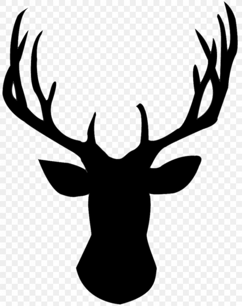 Reindeer White-tailed Deer Elk Clip Art, PNG, 850x1073px, Deer, Antler, Black And White, Drawing, Elk Download Free
