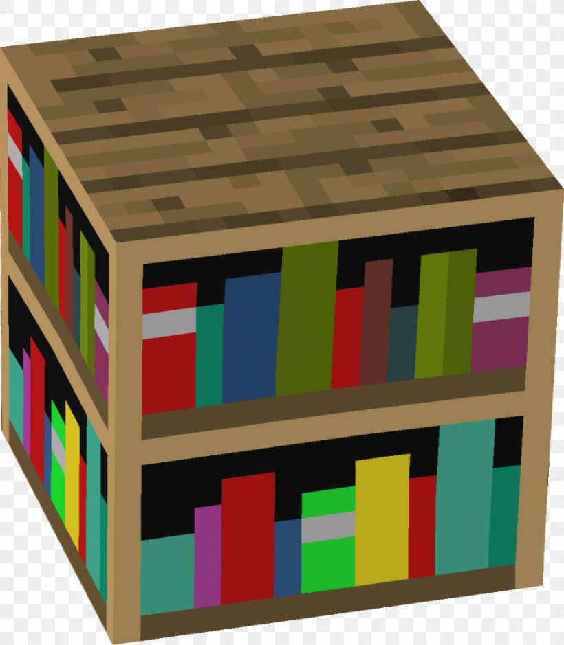 Minecraft Bookcase Table Living Room Png 894x1024px Minecraft