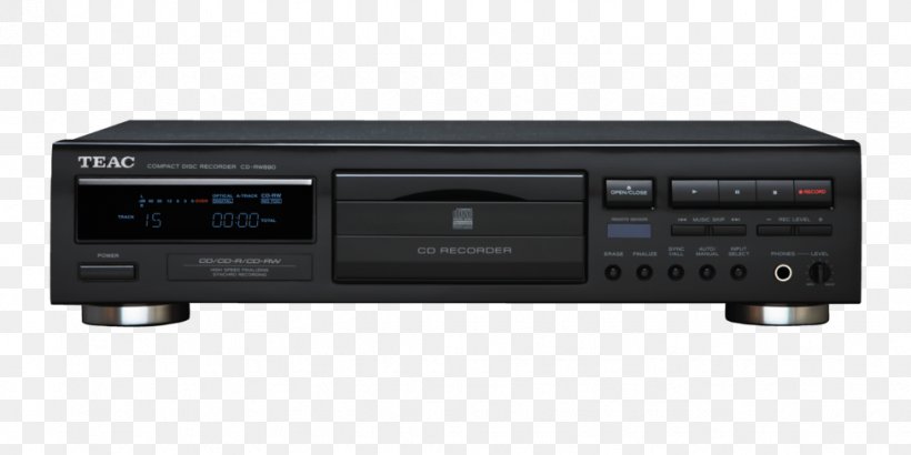 TEAC CD-RW890mkII CD Recorder Compact Disc Teac CDRW890MK2B CD Recorder Black TEAC Corporation, PNG, 976x488px, Cdr, Audio Receiver, Cassette Deck, Cd Player, Cdrekorder Download Free