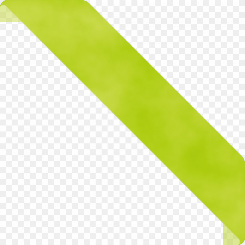 Green Yellow Line, PNG, 2900x2900px, Bookmark Ribbon, Green, Line, Paint, Watercolor Download Free