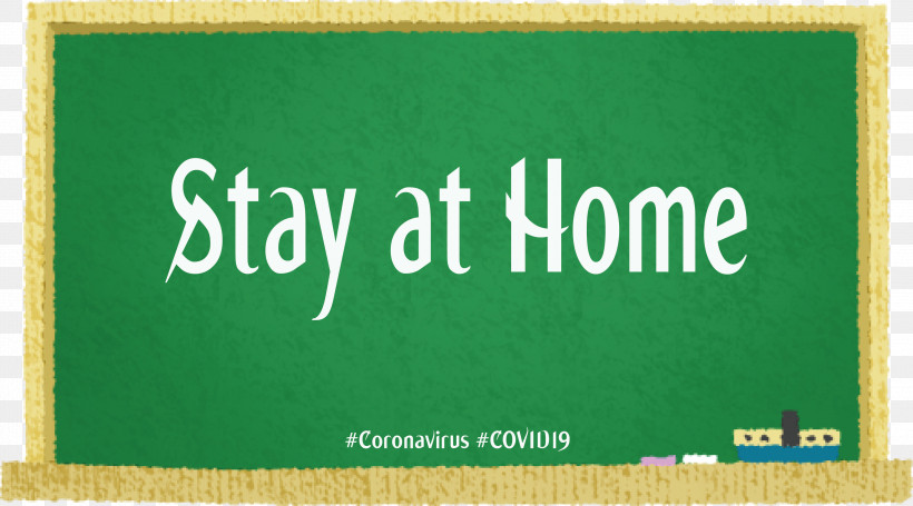 Stay At Home Coronavirus COVID19, PNG, 3000x1668px, Stay At Home, Banner, Blackboard, Coronavirus, Covid19 Download Free