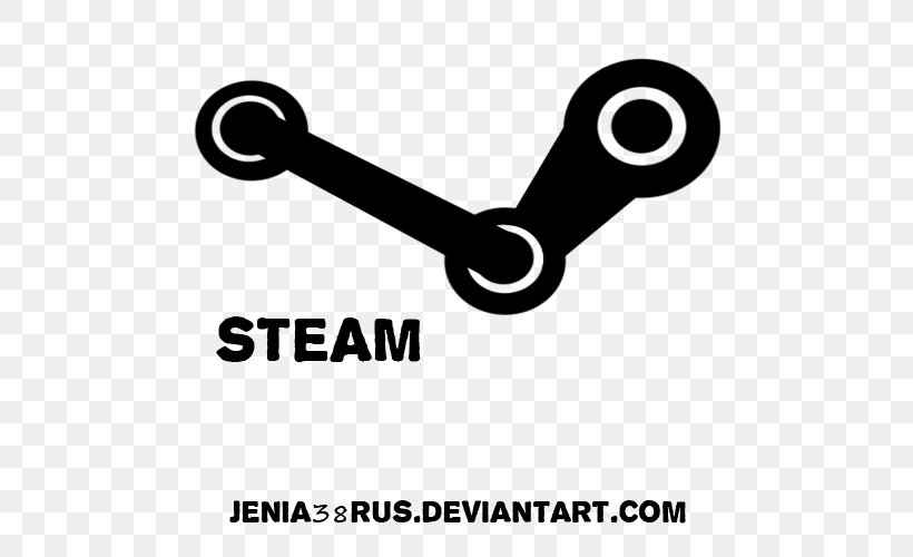 Steam Logo Computer Software, PNG, 500x500px, Steam, Area, Artwork, Black And White, Brand Download Free