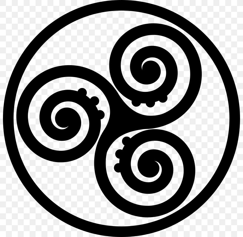 Triskelion Symbol Celts Clip Art, PNG, 800x800px, Triskelion, Area, Black And White, Celtic Art, Celtic Knot Download Free