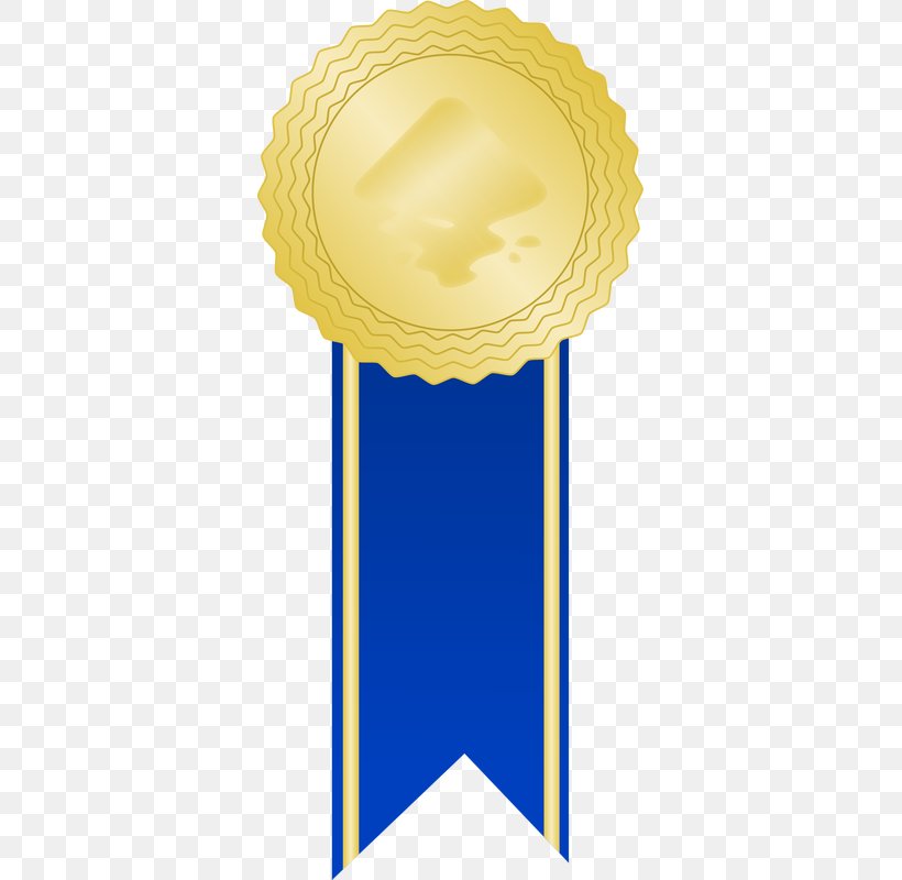 Blue Ribbon Clip Art Award, PNG, 351x800px, Ribbon, Award, Blue, Blue Ribbon, Gold Medal Download Free