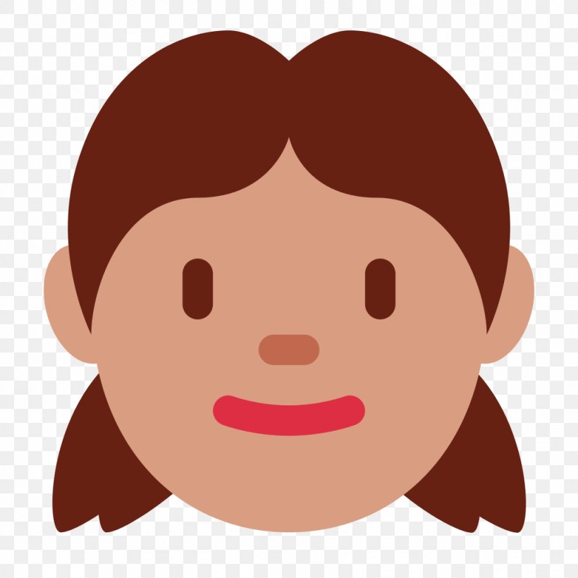 Emoji Hair, PNG, 1024x1024px, Human Skin Color, Brown, Brown Hair, Cartoon, Cheek Download Free