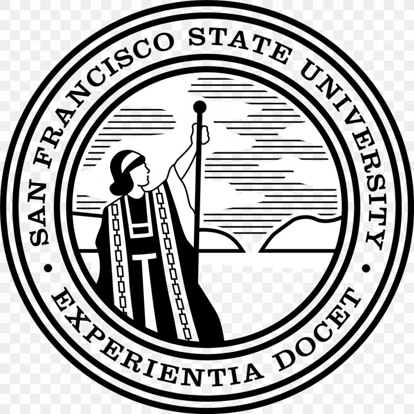 San Francisco State University University Of San Francisco California State University State University System, PNG, 1200x1200px, San Francisco State University, Area, Black And White, Brand, California Download Free