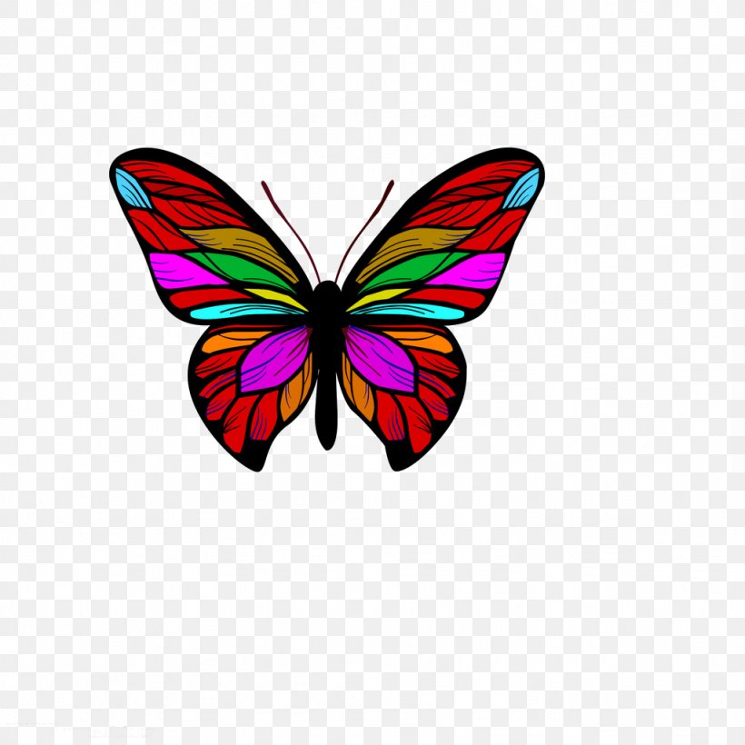 Butterfly The Treasure Of A Friend Child Coloring Book Insect, PNG, 1024x1024px, Butterfly, Brush Footed Butterfly, Building, Butterflies And Moths, Butterfly House Download Free