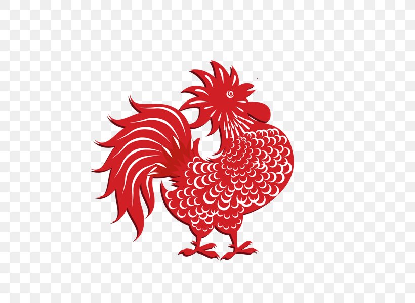 Chinese New Year Rooster New Years Day New Year Card, PNG, 600x600px, Chinese New Year, Beak, Bird, Calendar, Chicken Download Free