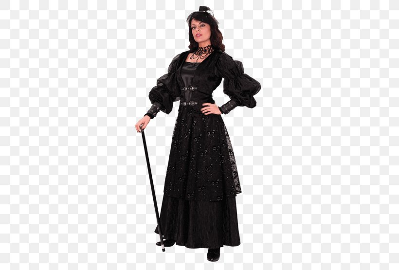 Costume Victorian Era Dress Ball Gown Steampunk, PNG, 555x555px, Costume, Ball Gown, Black, Clothing, Court Dress Download Free