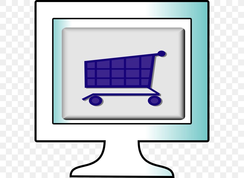Online Shopping Online And Offline Shopping Cart Clip Art, PNG, 588x599px, Online Shopping, Area, Blue, Communication, Computer Download Free