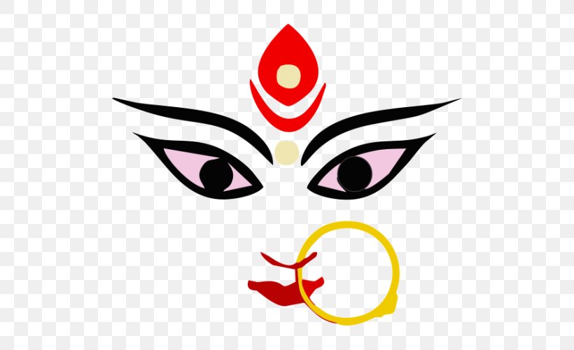 Durga Puja Parvati Ganesha Hinduism, PNG, 500x500px, Durga Puja, Aarti, Ambika, Area, Art Download Free