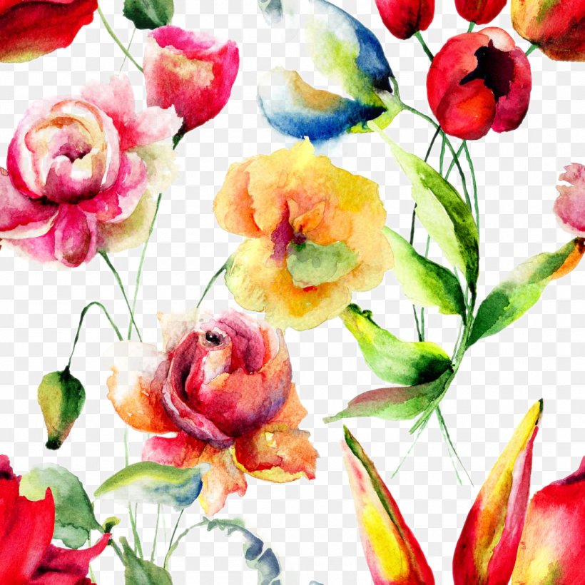 Flower Watercolor Painting Floral Design Petal Pattern, PNG, 1100x1100px, Watercolour Flowers, Art, Cut Flowers, Drawing, Floral Design Download Free