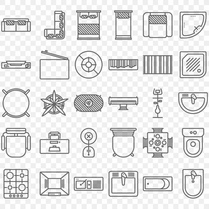 Furniture Couch Icon, PNG, 1500x1500px, Furniture, Architectural Plan, Architecture, Area, Bedroom Download Free
