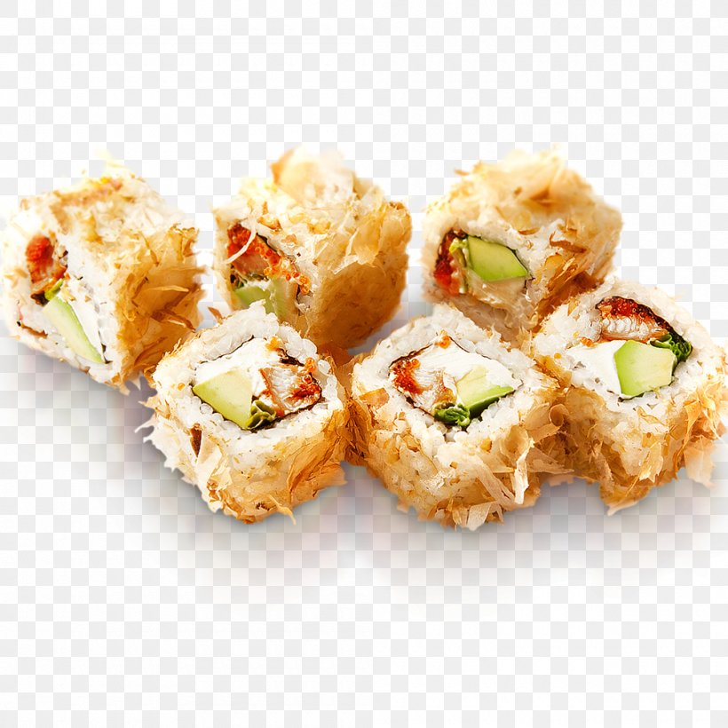 Makizushi Sushi California Roll Japanese Cuisine Tobiko, PNG, 1000x1000px, Makizushi, Appetizer, Asian Food, California Roll, Cheese Download Free