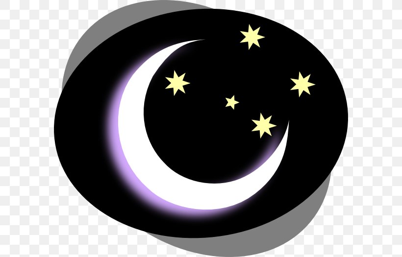 Night Sky Free Content Clip Art, PNG, 600x525px, Night, Afternoon, Computer, Copyright, Crescent Download Free